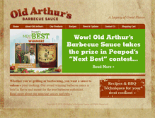 Tablet Screenshot of oldarthurs.com